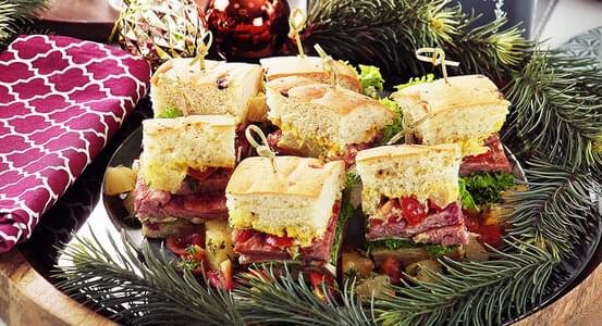 Focaccia Pork Shoulder Sliders