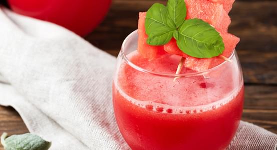 Basil Watermelon Slushie