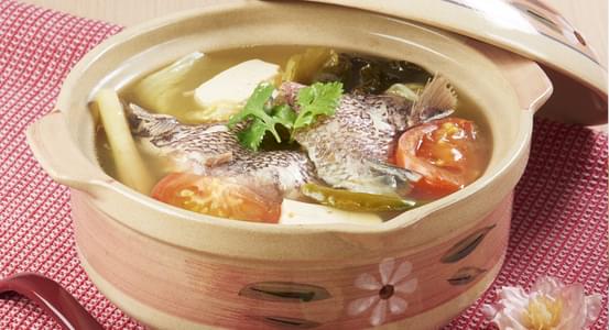 Delectable Fish Wing In Sour Chicken Broth