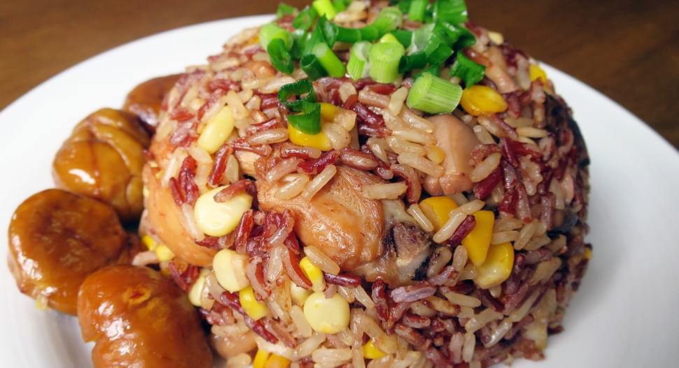 One-Pot-Meal Recipe: Chestnut Chicken Rice