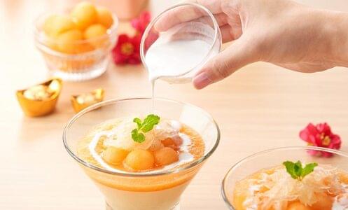 Sweet Bliss Melon and Pomelo Pudding