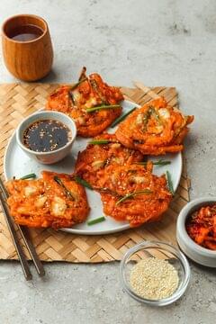 Kimchi Fish Pancake Fritters
