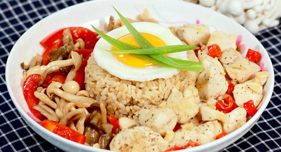 Chicken Capsicum Rice Bowl