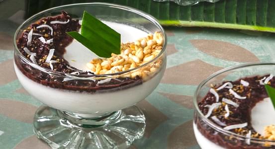 Pulut Hitam Panna Cotta