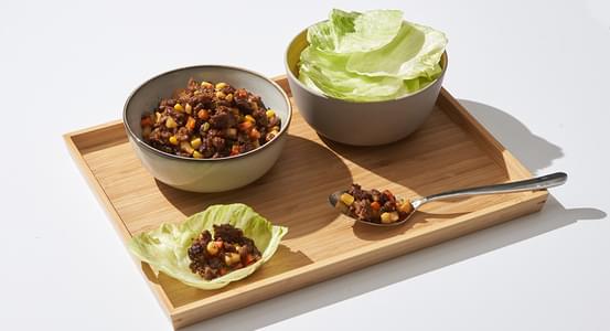 Impossible Meat Lettuce Cups
