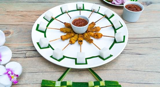Mini Chicken Satay (Inspired by the Singapore Flyer)