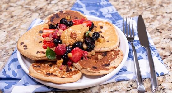 Whole Wheat Dairy-free Banana Pancakes