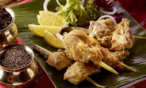 Baked Boneless Masala Chicken Leg with Abalone Marinate