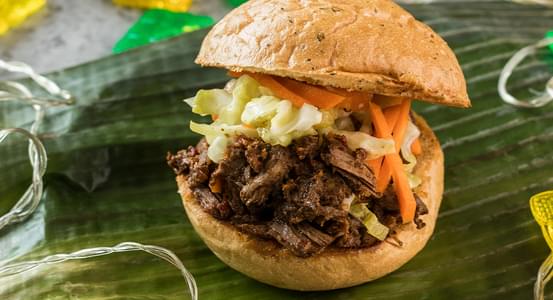 Pulled Beef Rendang with Local Veggies Slaw