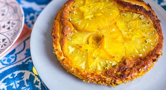 Pineapple and Starfruit Prata Galette