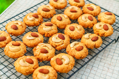 Cashew & Almond Nut Cookies