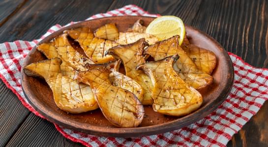 Soy Butter Glazed King Oyster Mushroom