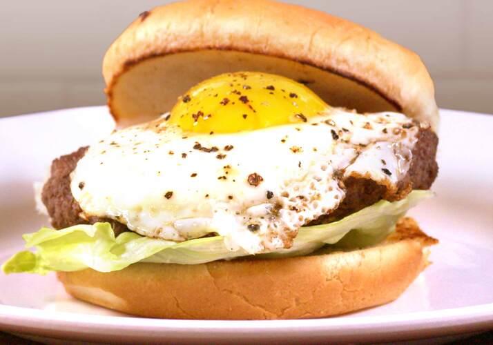 Classic Beef Burger with Fried Egg Joe V's Smart Shop Low Prices
