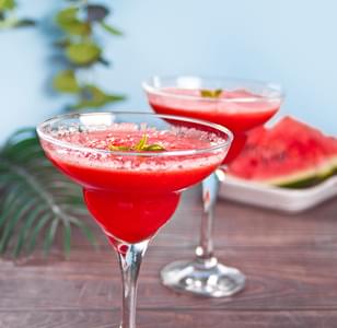 Watermelon and Lemon Sorbet Cocktail