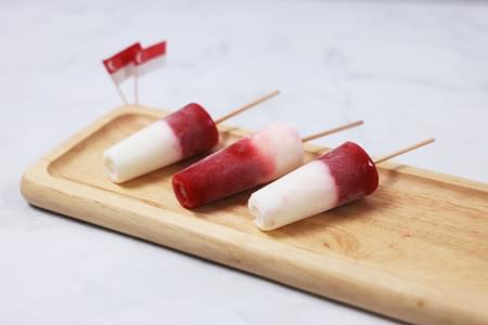 Patriotic Potong (Red & White Ice Lollies)