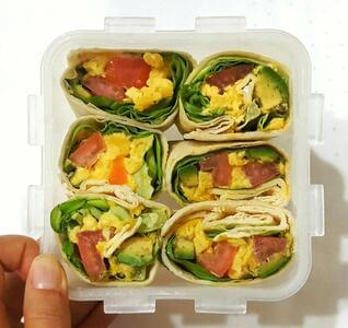 Egg & Avocado Wrap Using Oven