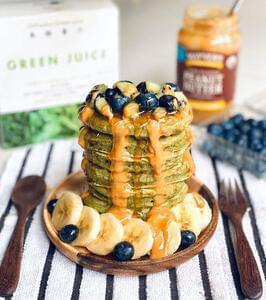 Fluffy Green Pancakes