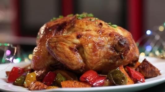 Oven Roasted Curry Chicken with Vegetables