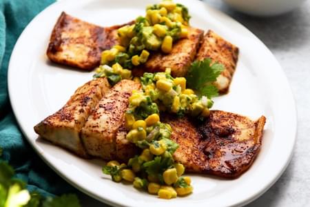 The Better Fish® Spicy Barramundi with Avocado and Corn Salsa