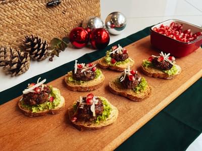 Vegan Luncheon & Mushroom Canapés