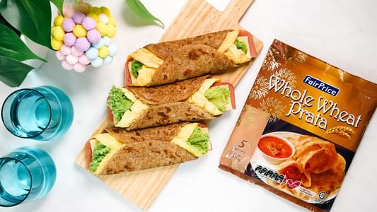 Ham & Cheese Prata Wraps