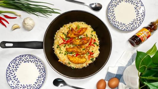 Butter & Egg Fried Rice with Chicken Fillet