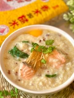 Mixed Jasmine Rice Salmon Porridge