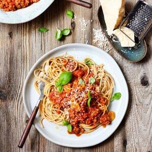 Meat-free Spaghetti Bolognese