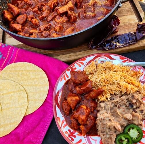 Asado de Chile Colorado (Pork with Red Chile Sauce) Joe V's Smart