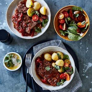 Pan Seared Australian Beef Flank Steak with Rendang Sauce