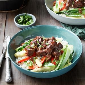 Mongolian Stir Fried Australian Beef Striploin