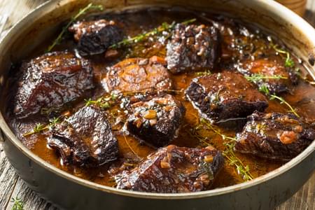 Braised Australian Beef Short Ribs with Shallots