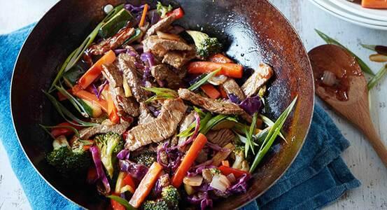 Stir Fried Australian Beef Eye Round with Spring Onion & Ginger